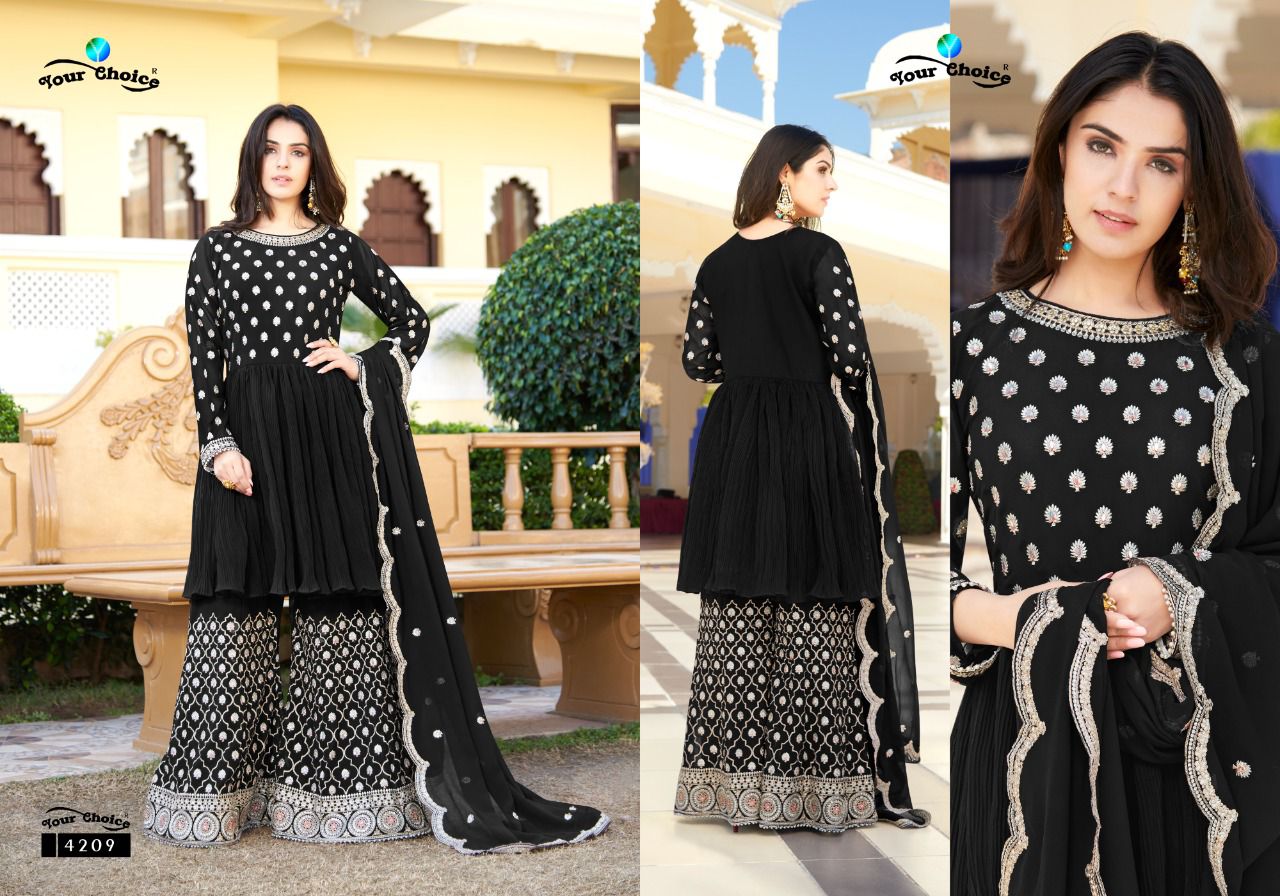 Your Choice Trandy New Designer Heavy Festival Wear Georgette Salwar Suits Collection